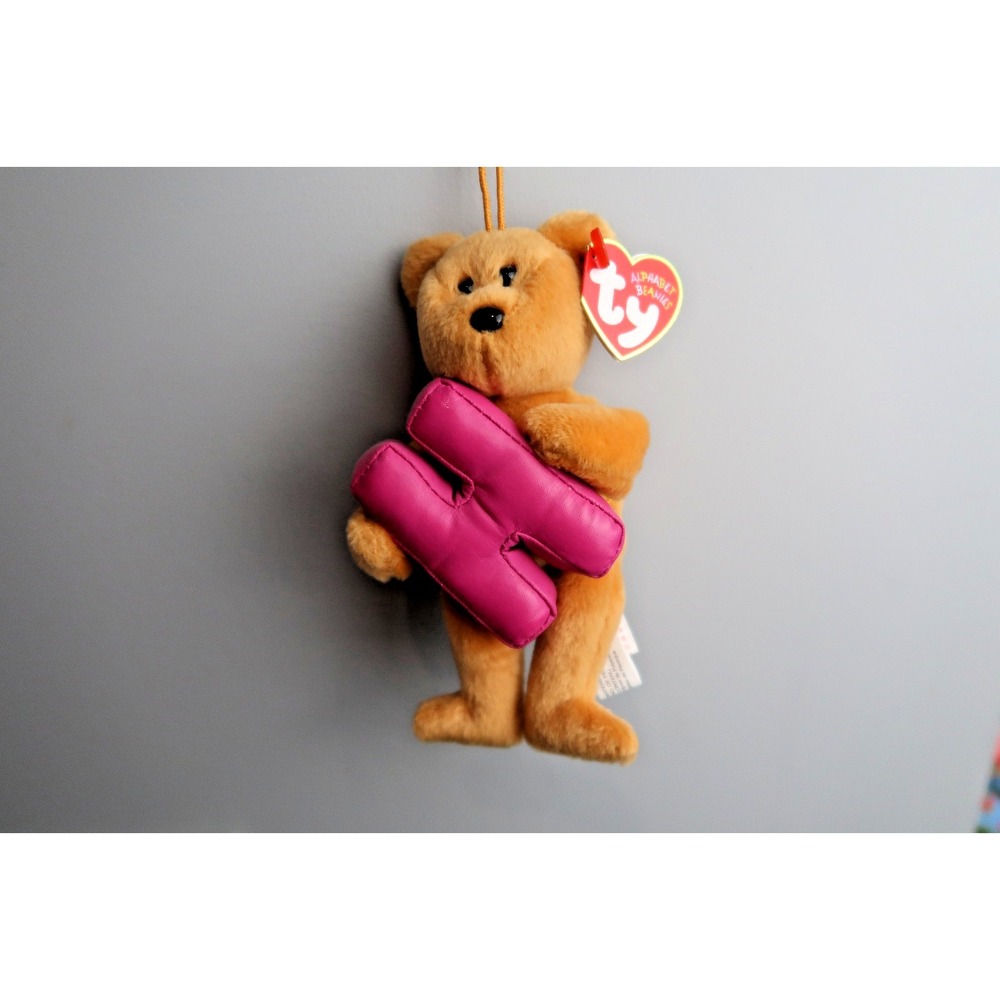 TY Alphabet Beanie Baby - Letter H | MWMT | Vintage | Rare
